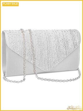Evening Bag Clutch with Rhinestones Formal Wedding Party Prom Handbag